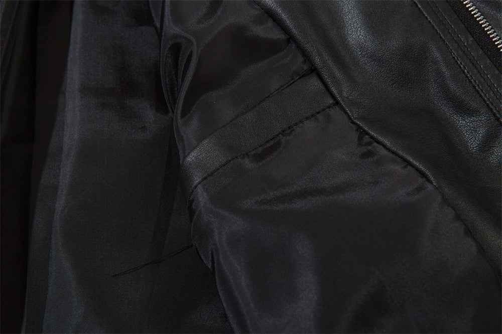 Men's American Embroidery Letters Motorcycle Jacket MuddyStock