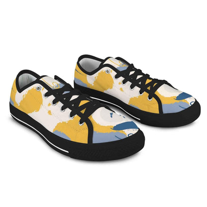 Seattle Low Top Men's Shoes With Abstract Design