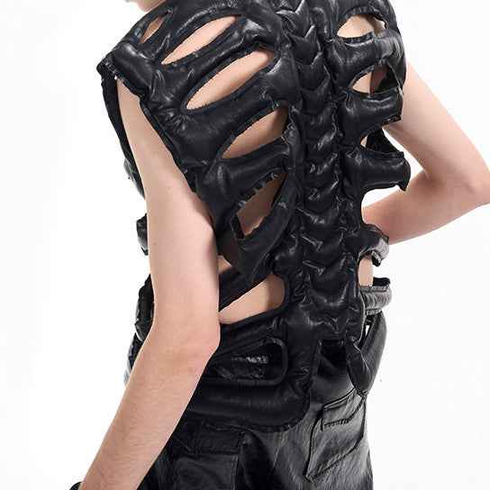 Skeleton Design Cotton Coat Vest For Men MuddyStock