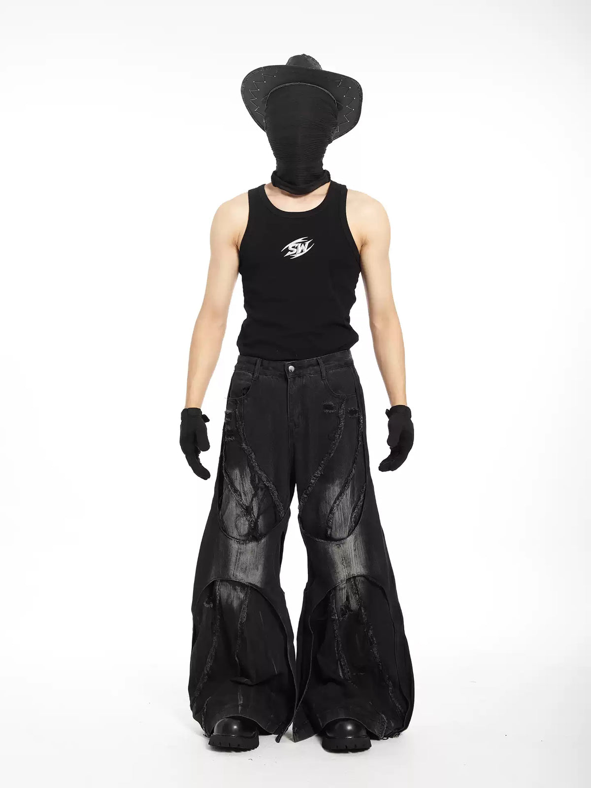 Mens Straight-leg Relaxed-fit Floor-length Jeans