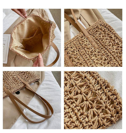 Summer Beach Straw Woven Large-capacity Crossbody Bag MuddyStock