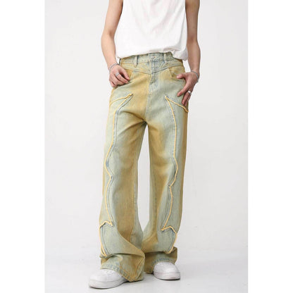 New High Street Retro Loose Distressed Popular Loose Jeans MuddyStock