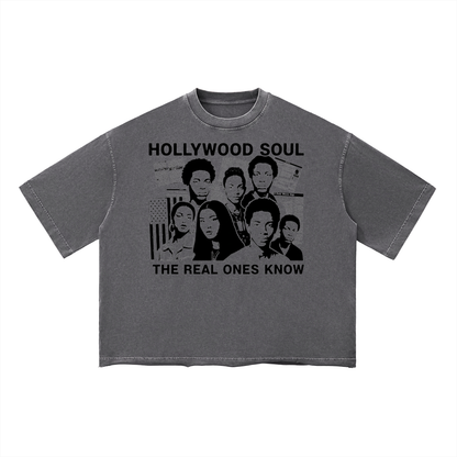 Vintage Wash Boxy T-Shirt For Men And Women | MuddyStock Originals Charcoal Gray