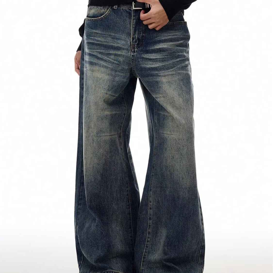 Straight-leg Loose-fit Jeans For Men