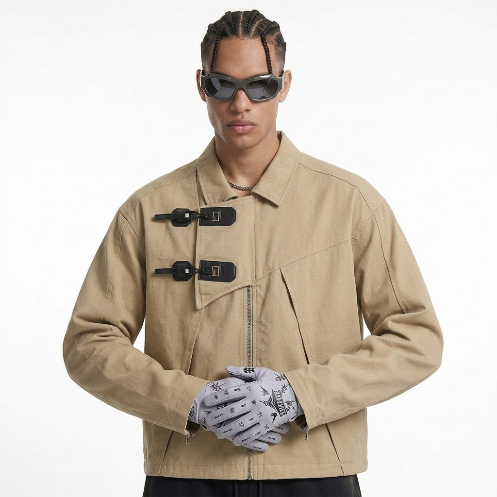 Men's Design Irregular Button Loose Jacket