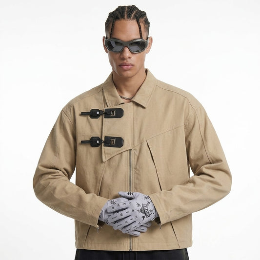 Men's Design Irregular Button Loose Jacket