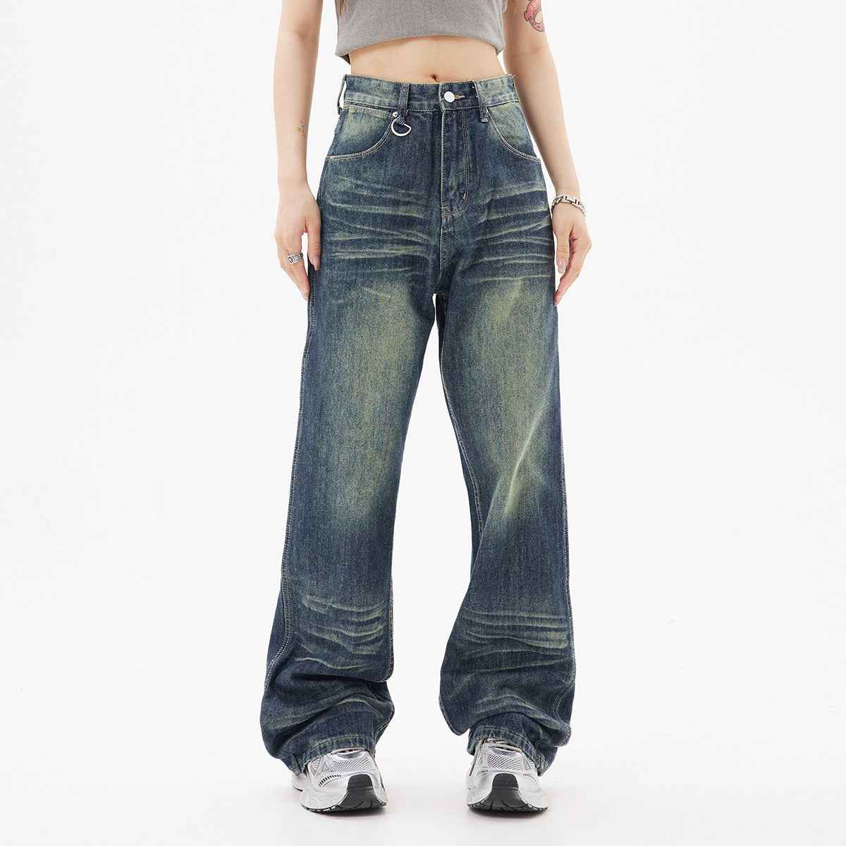 Distressed High Street American Jeans For Women MuddyStock
