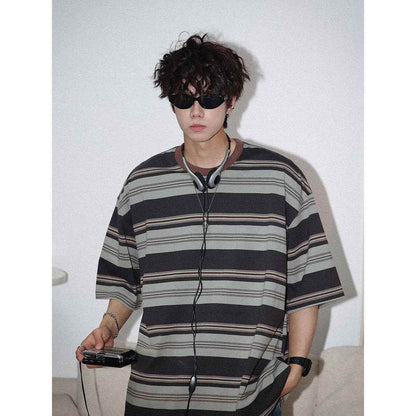 American Lovers Wild Loose Bottoming Shirt Half Sleeve Tee MuddyStock