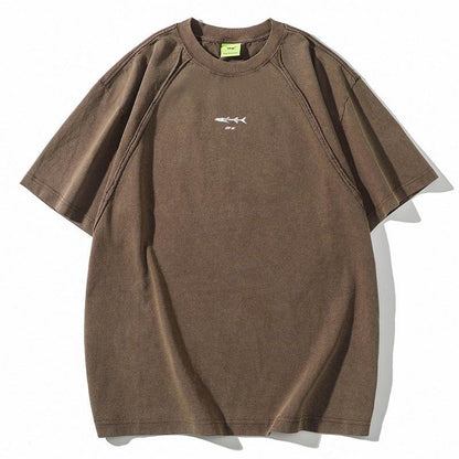 Fashion Personality American Loose Casual Top For Both Men And Women Brown MuddyStock