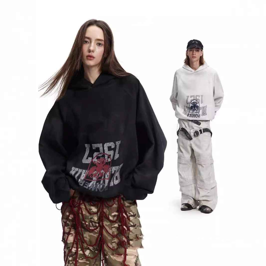 Batik Dirty Print Hoodie For Men And Women MuddyStock