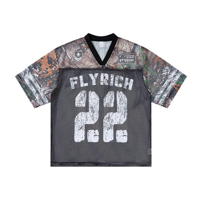 American-style Breathable T-Shirt For Men And Women Picture Color