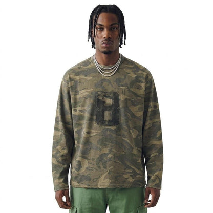 Camouflage long sleeved T-shirt For Men | MuddyStock Originals