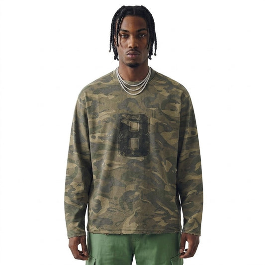 Camouflage long sleeved T-shirt For Men | MuddyStock Originals