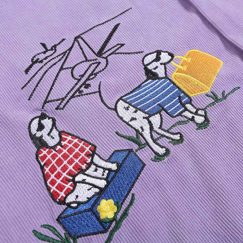 Cartoon Loose Short Sleeve Shirt For Men