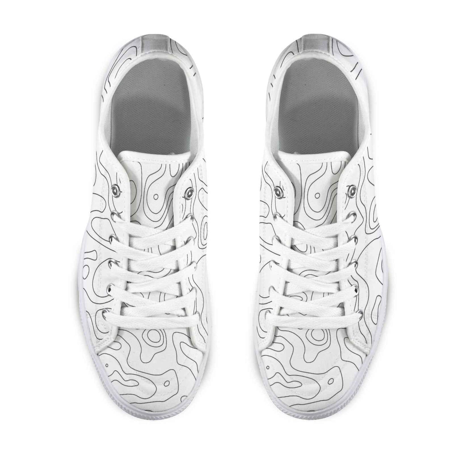 Seattle Low Top Men's Shoes With Abstract Design