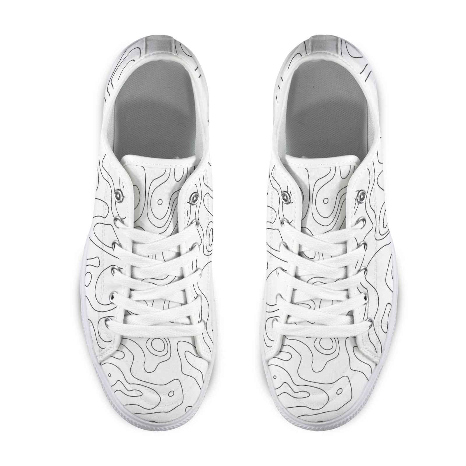 Seattle Low Top Men's Shoes With Abstract Design