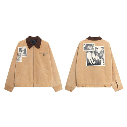 American Retro Loose Jacket For Men And Women MuddyStock