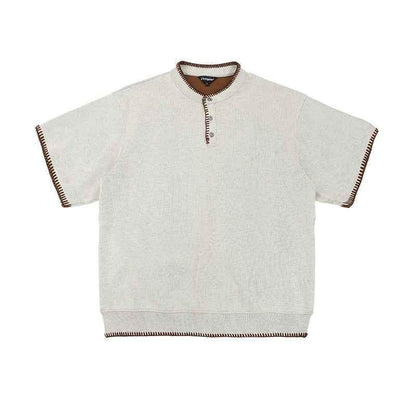 Retro Summer Zipper Short Sleeve For Men And Women