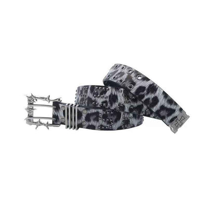 Double-needle Punk Buckle Street Hip-hop Belt