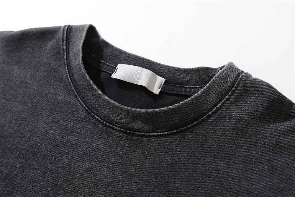 Print Worn Looking Washed-out T-shirt For Men null