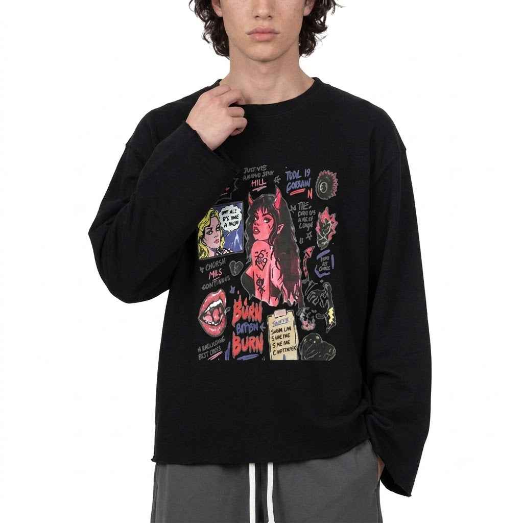 Unisex Waffle Raw Edge T-Shirt | MuddyStock Originals