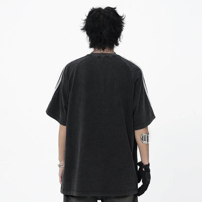 Men's Letter Embroidered Short-sleeved T-shirt MuddyStock
