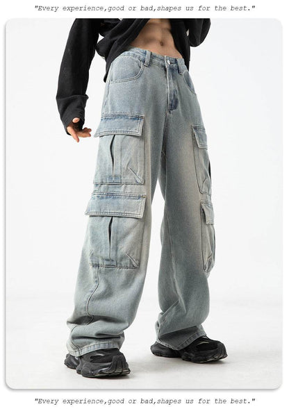 Workwear Multi-pocket Jeans For Men MuddyStock