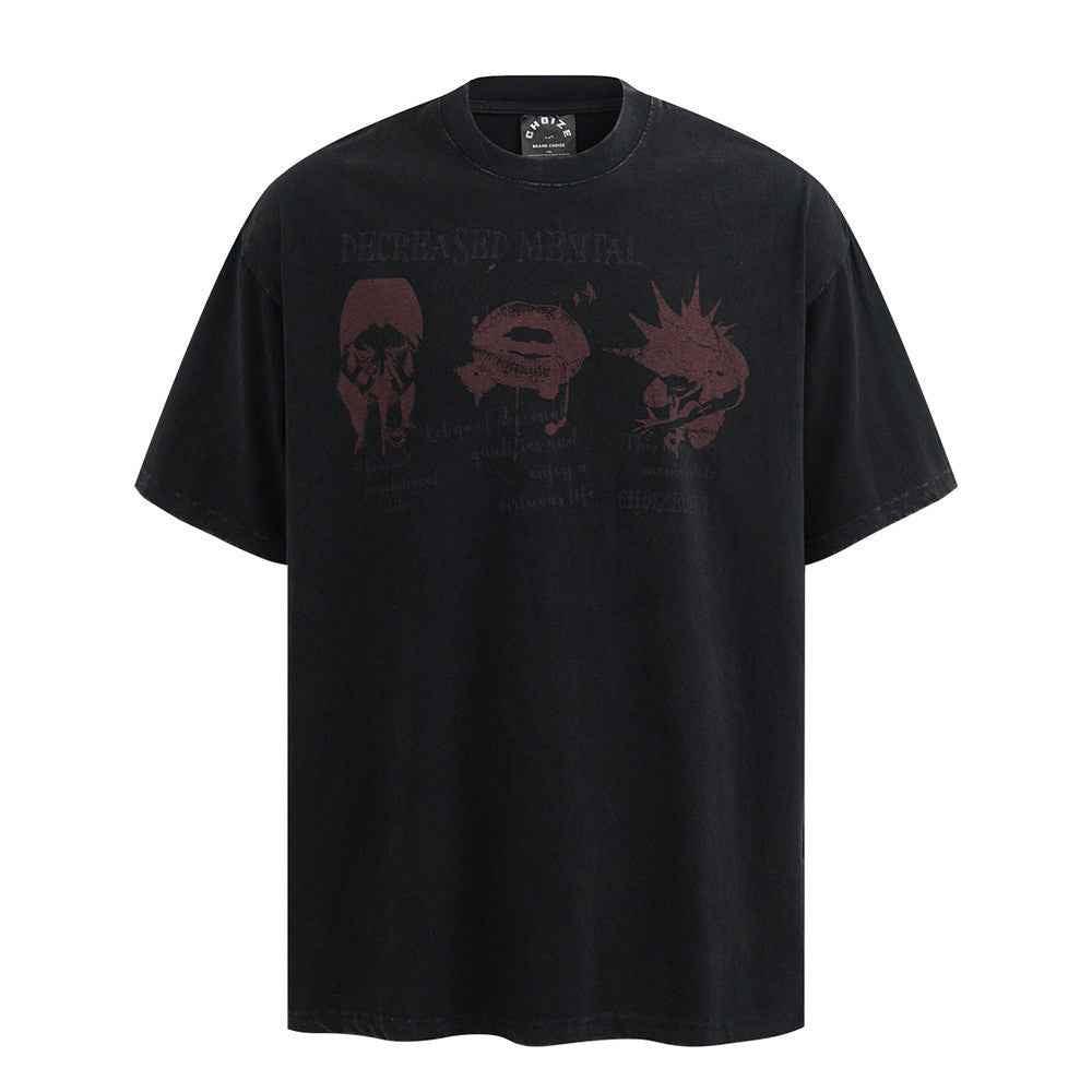 Casual Men's Half Sleeve T-shirt Black null