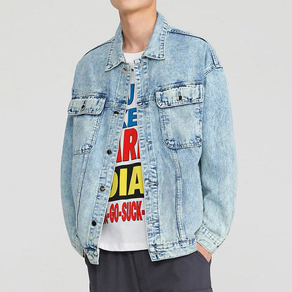 Fashion American Vintage Denim Jacket Men MuddyStock