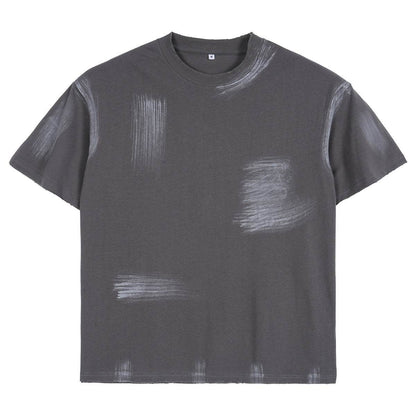 Washed-out Vintage Loose Cotton Fashion Men's T-shirt MuddyStock