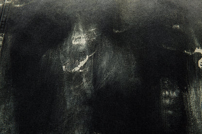 Men's Trendy Punk Contrast Color Gradient Irregular Stitching Jacket