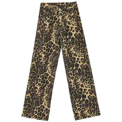 Leopard Pattern Jeans For Women | MuddyStock Originals Black MuddyStock