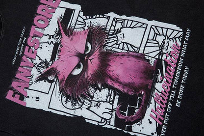 Fashion Cartoon Print Short Sleeve For Men And Women MuddyStock