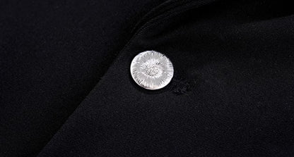 Men's Summer Silhouette Shoulder Padded Short Sleeved Jacket
