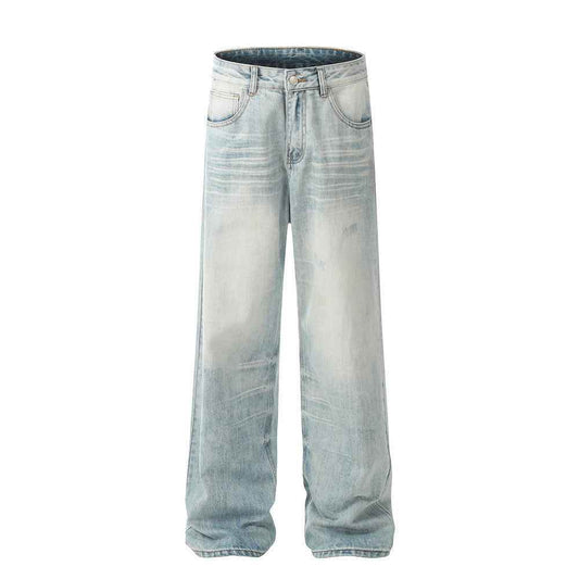 Vintage Washed Jeans For Men MuddyStock