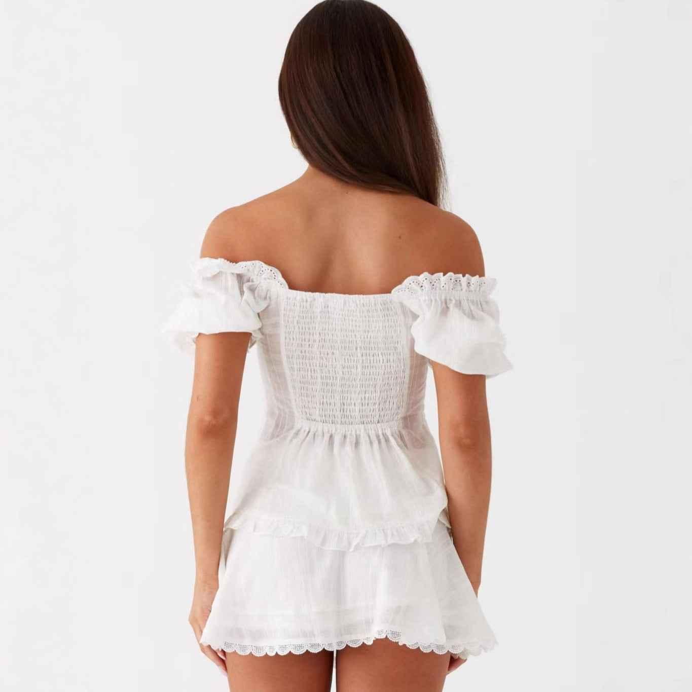 Women's Fashion Woven Ruched Wrap Top All Products