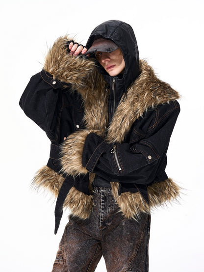 Advanced Quilted Fur Patchwork Jacket For Women MuddyStock All Products