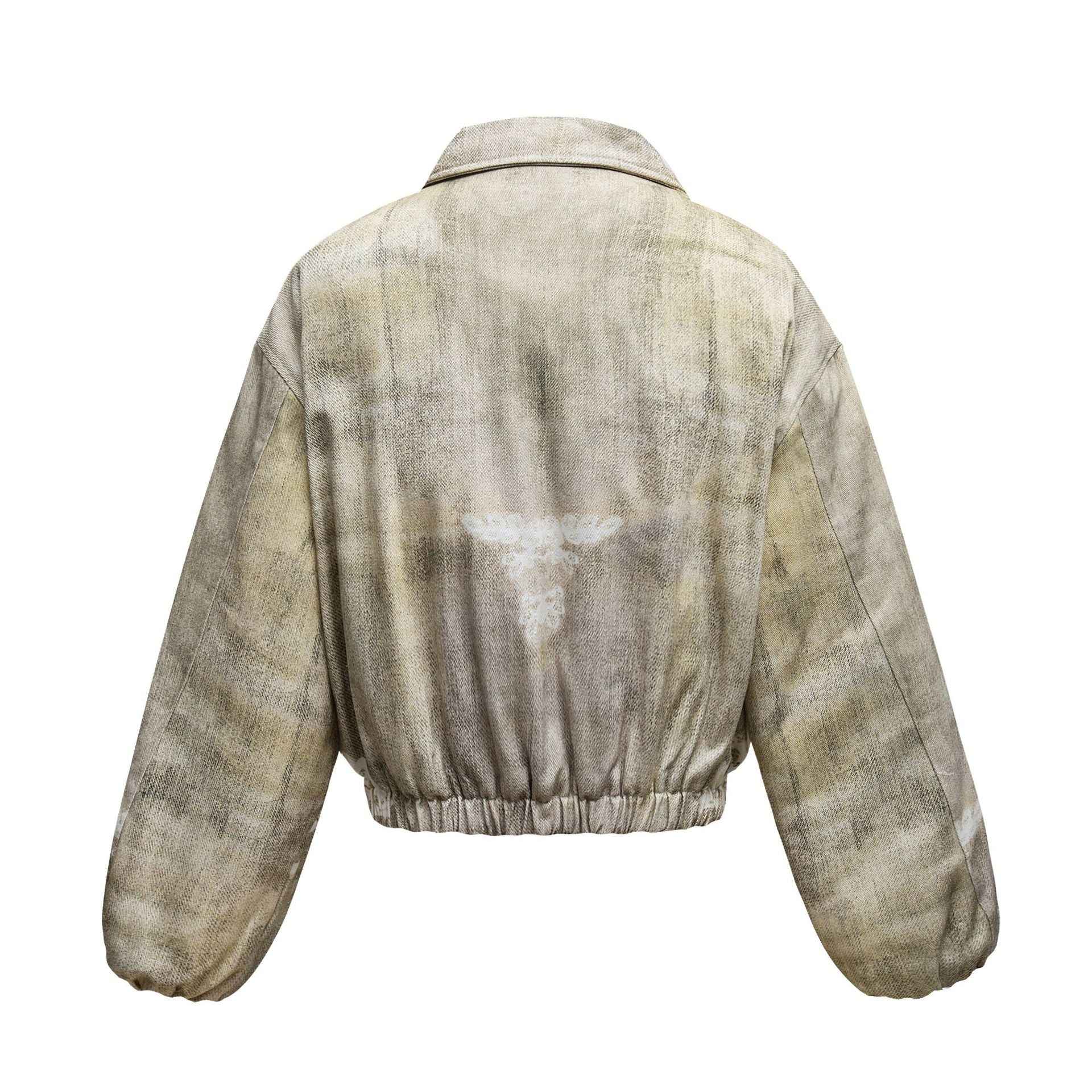 American Retro Printed Padded Jacket For Men And Women MuddyStock