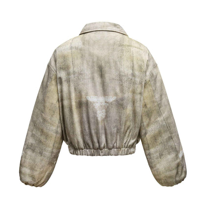 American Retro Printed Padded Jacket For Men And Women MuddyStock