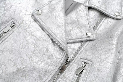 Metal Motorcycle Jacket Autumn Zipper Coat All Products