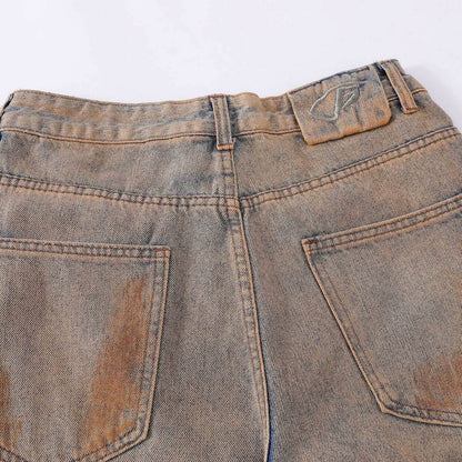 Vintage Ripped Jeans Washed Jeans MuddyStock