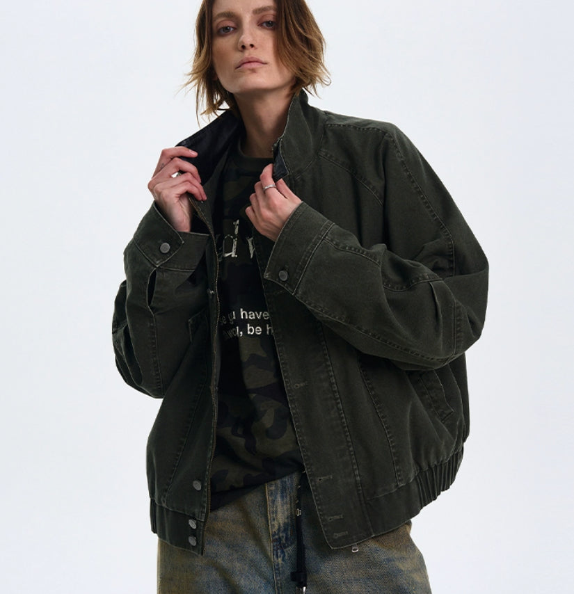 American Barn Style Color Block Collared Jacket For Women