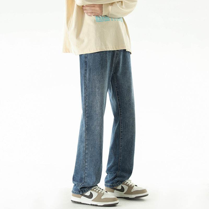 American Washed Distressed Yellow Mud Dyed Jeans For Men MuddyStock