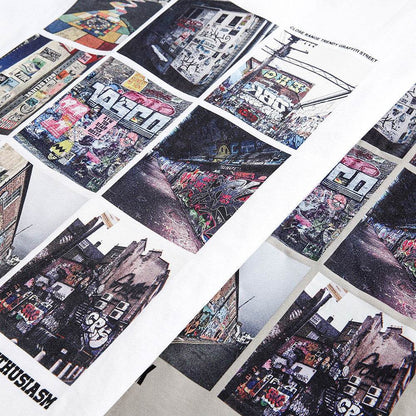 City Landscape Printed Short-sleeved T-shirt For Women MuddyStock
