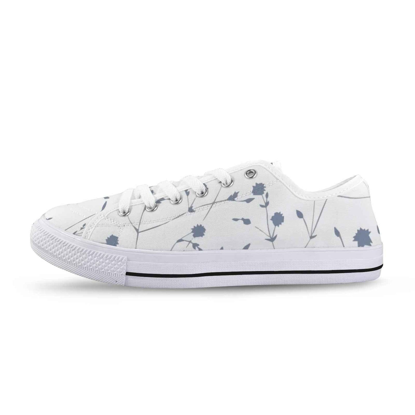 Seattle Low Top Women's Flower Design Shoes