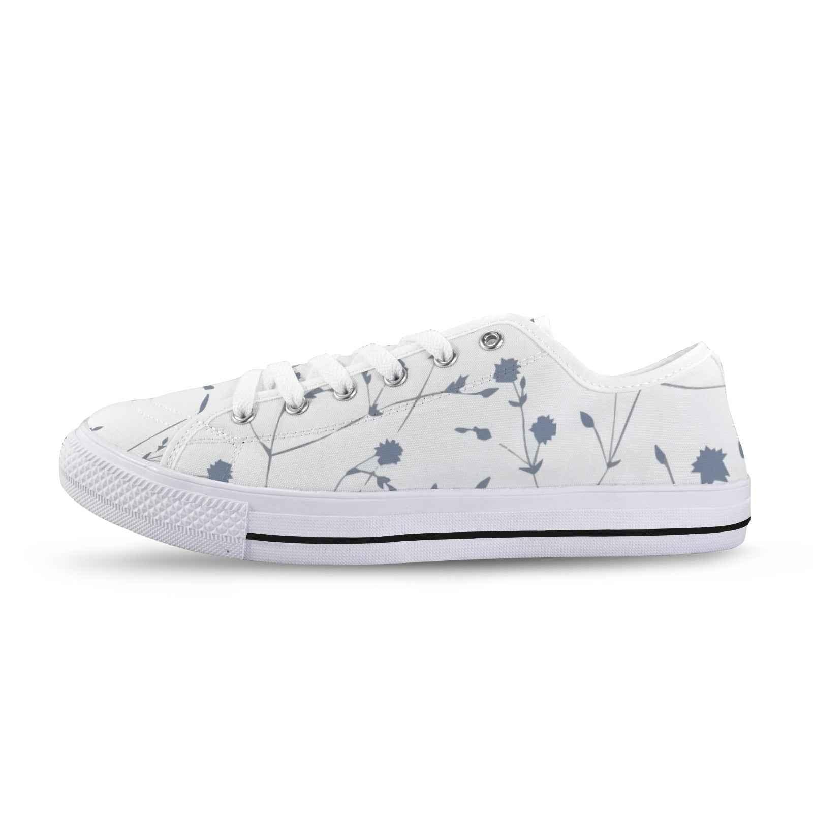 Seattle Low Top Women's Flower Design Shoes