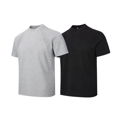 Air Layer Stitching Short Sleeve Top MuddyStock