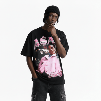 Printed Round Neck Short Sleeve T-shirt For Men null