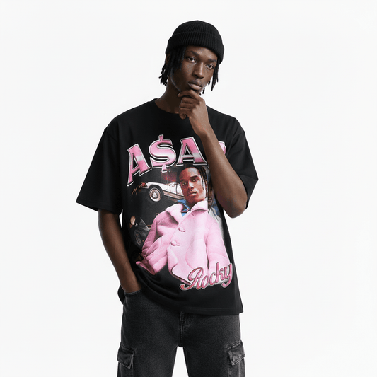 Printed Round Neck Short Sleeve T-shirt For Men null