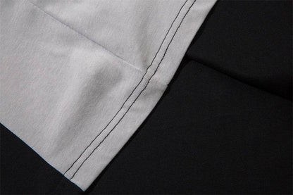 Sports Loose T-shirt Men's Color Contrast Patchwork MuddyStock
